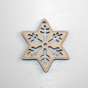 Звездочка с резной снежинкой